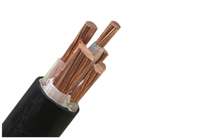 0.6/1kV cable de transmisión del Cu XLPE, cable eléctrico de XLPE con la chaqueta negra